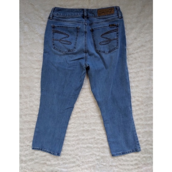 Seven7 cropped jeans size 6 capris light wash - Picture 3 of 8